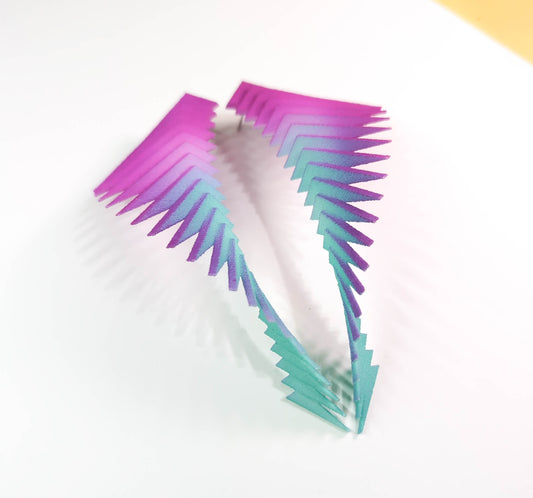 Purple and Blue — Parazeph Earrings