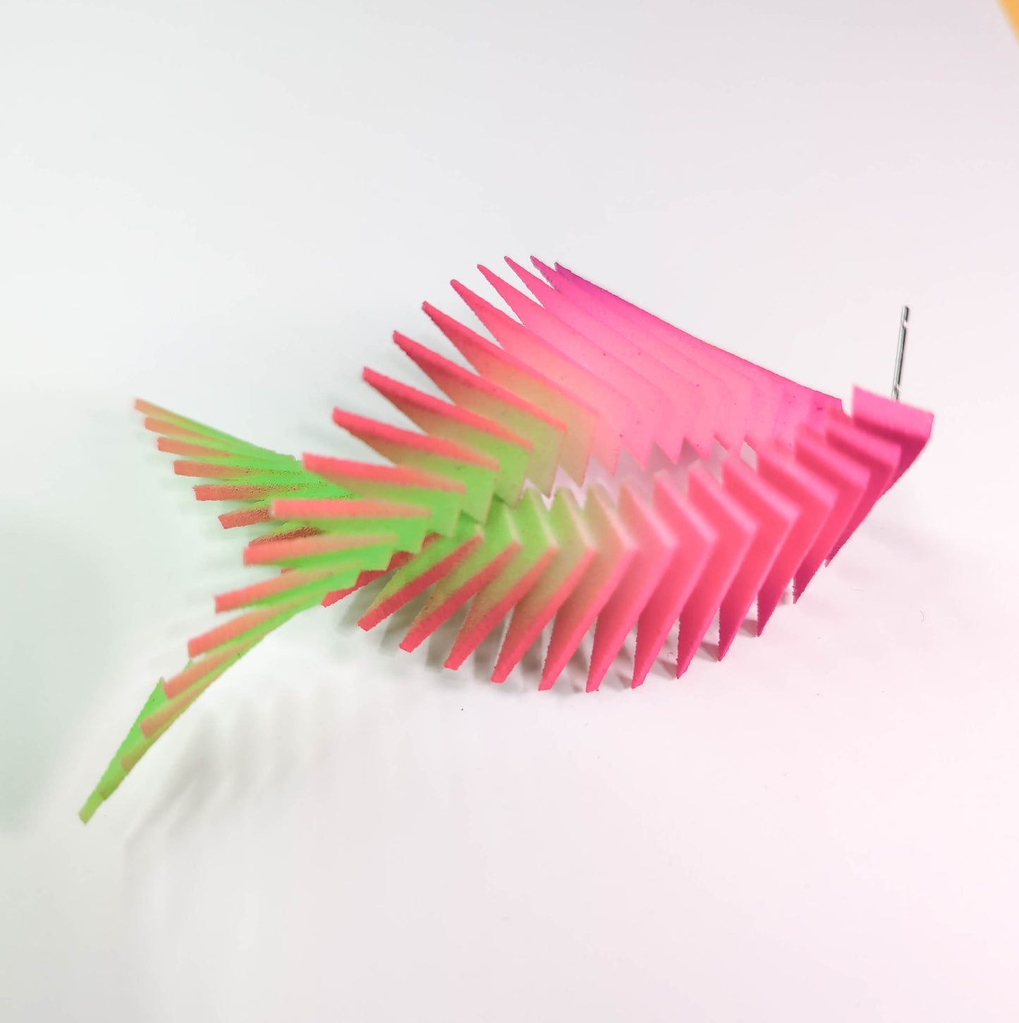 Pink and Green — Parazeph Earrings