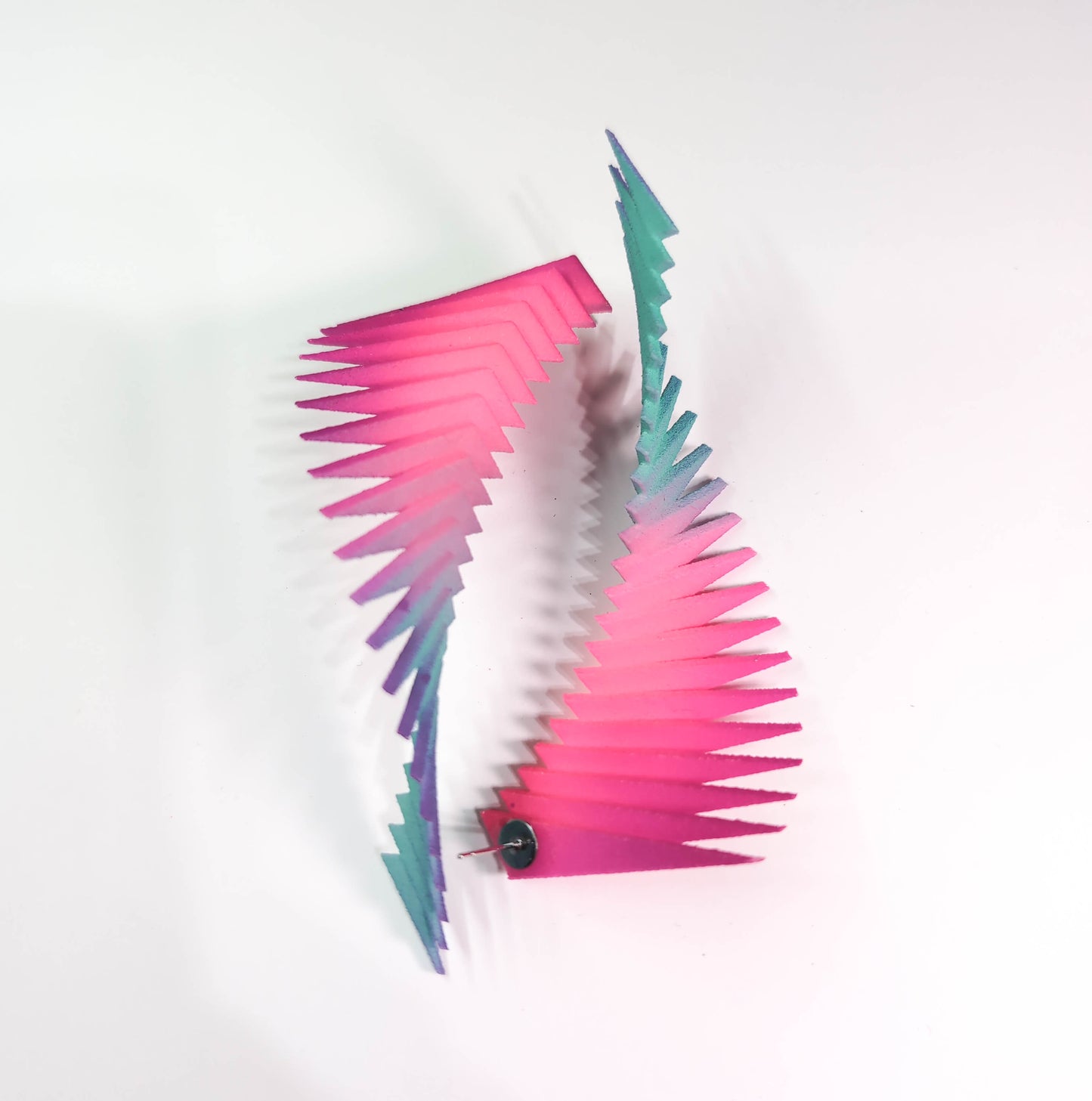 Pink and Blue — Parazeph Earrings