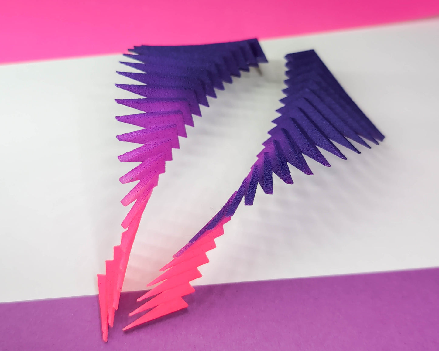 Purple and Pink Gradient — Parazeph Earrings