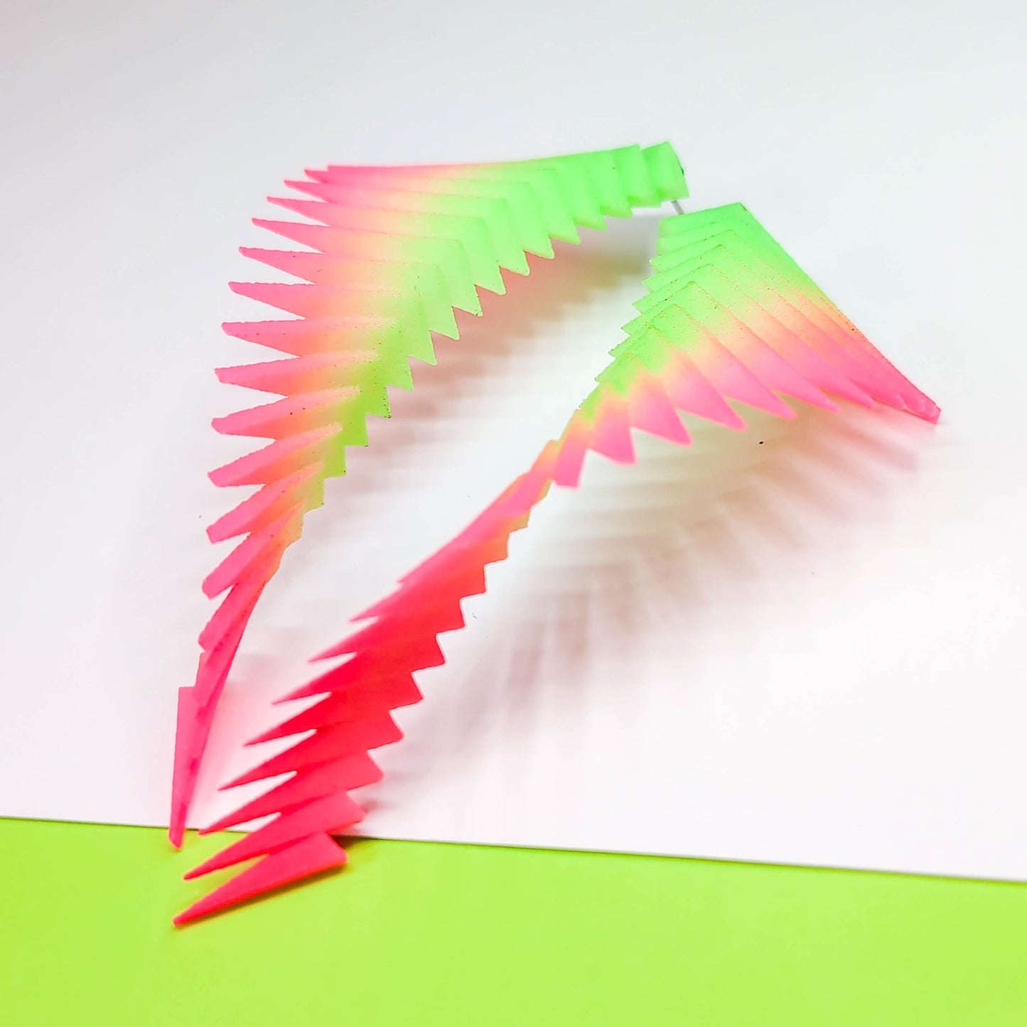 Green and Pink — Parazeph Earrings