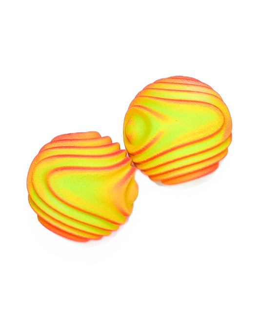 Yellow and Neon Pink Earrings — Paranott