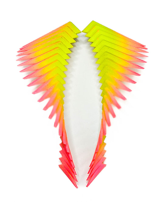 Yellow and Neon Pink — Parazeph Earrings