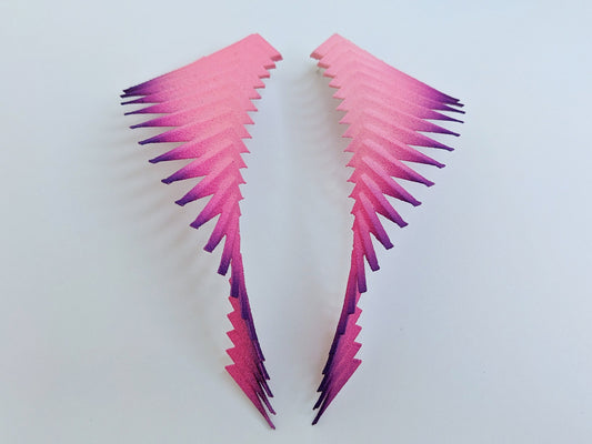 Pink and Purple Earrings — Parazeph