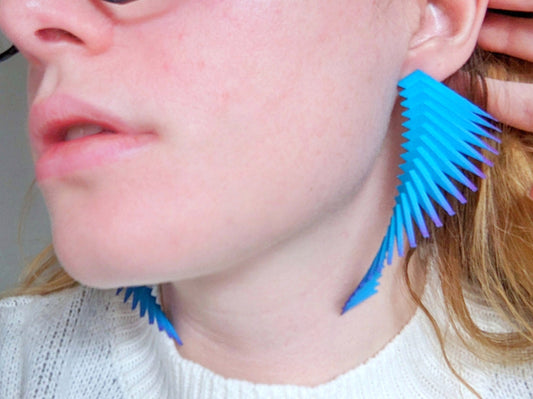 Blue and Pink Earrings — Parazeph