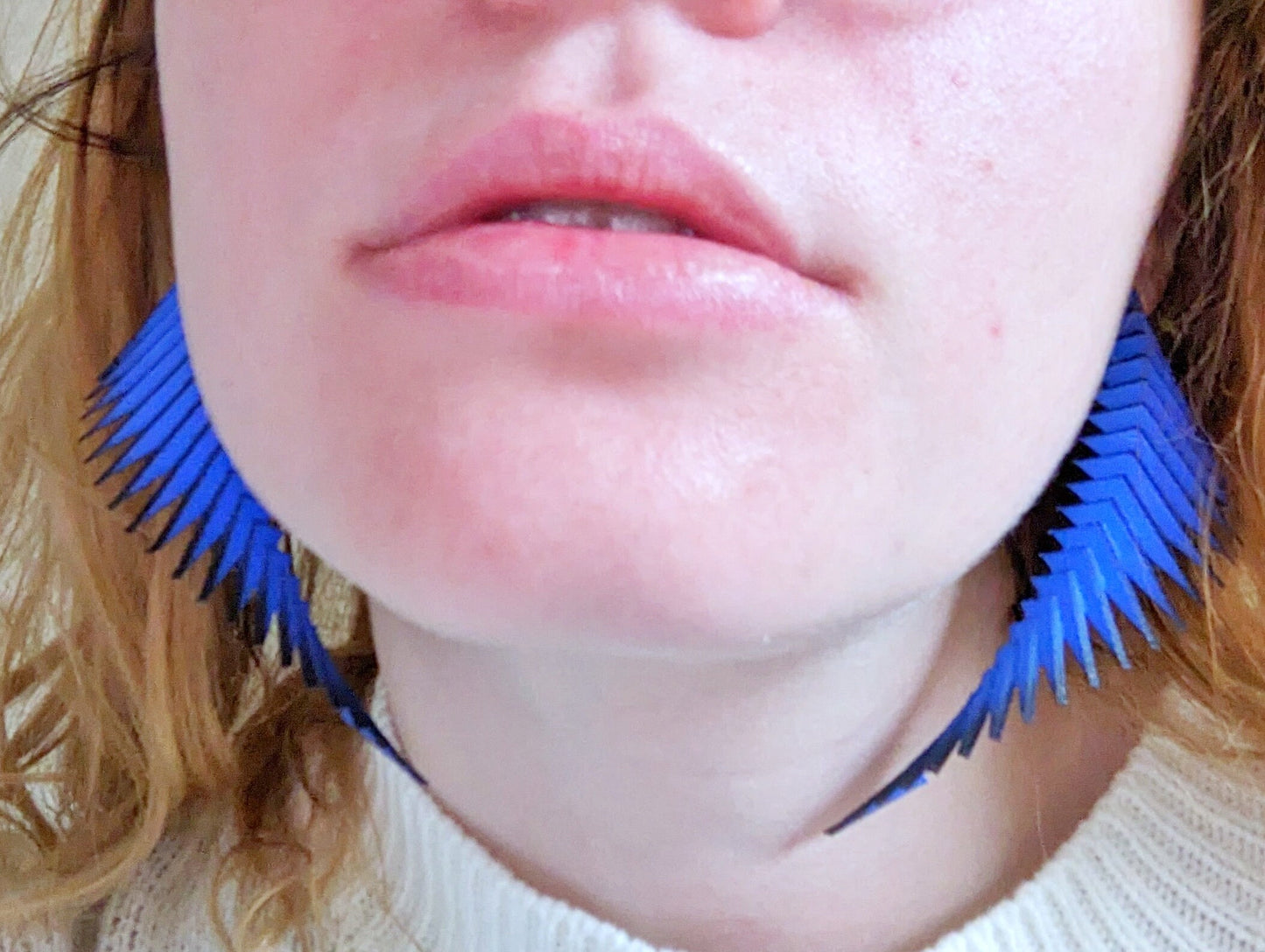 Blue and Black Earrings — Parazeph