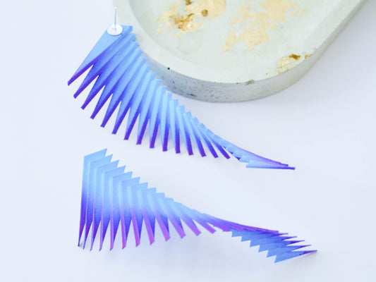 Blue and Purple Earrings — Parazeph