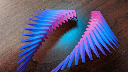 Neon Wings Earrings — Parazeph