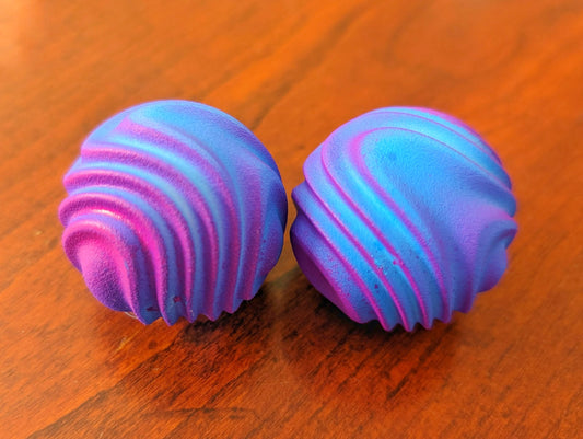 Purple and Pink Earrings — Paranott