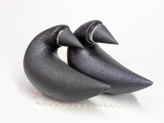 Black Horn Earrings