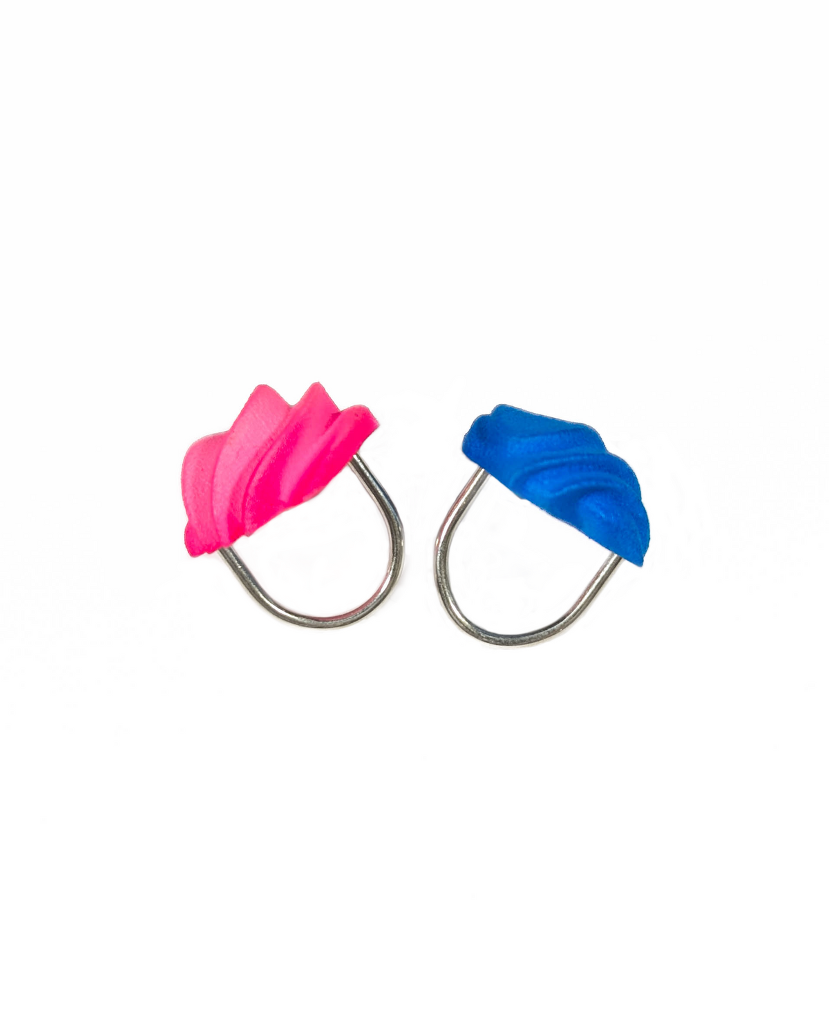 Pink Dollop Statement Ring — Nylon and Silver