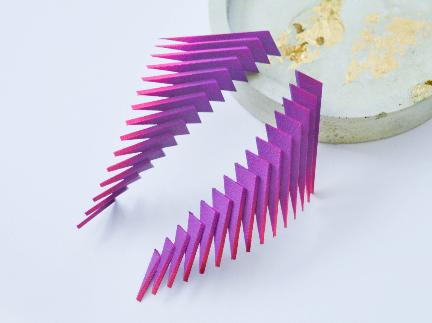 Purple and Pink Earrings — Stud Parabora